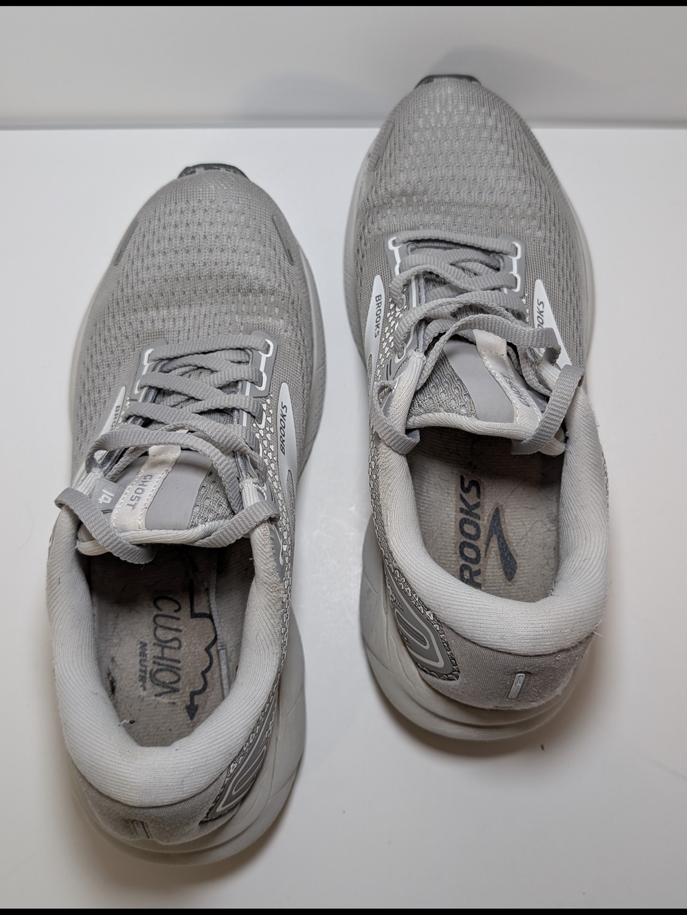 Brooks Ghost 14 Women's Running Shoes - Size 7 - Gray/Silver - Picture 5 of 7